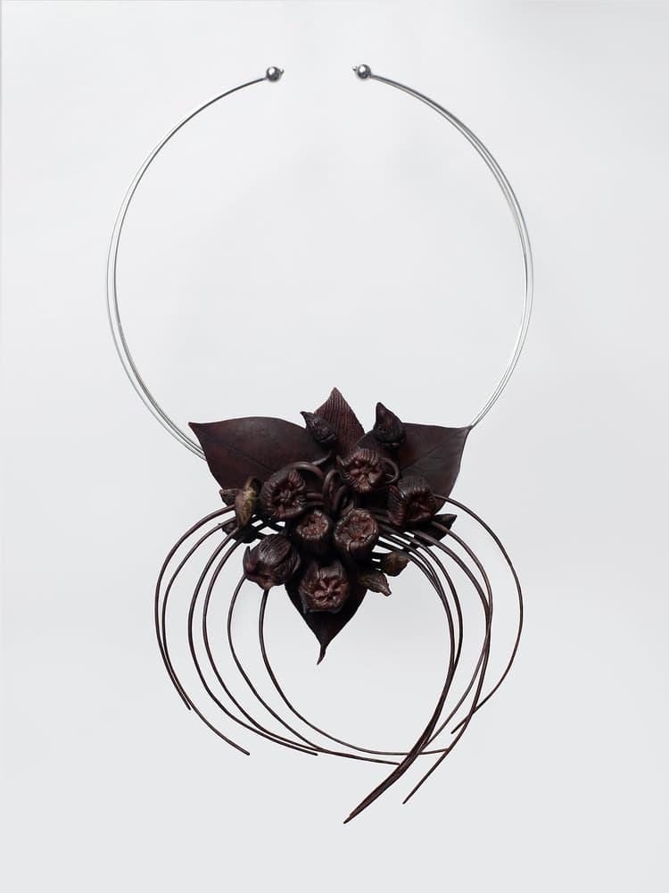 Bat flower necklace